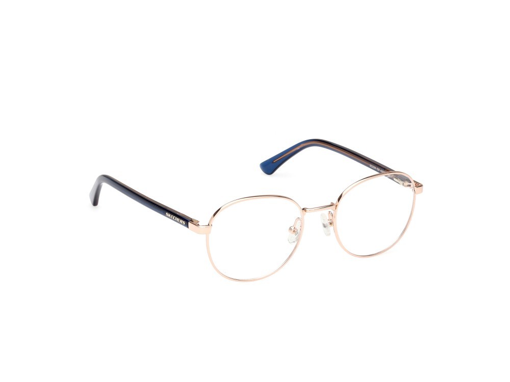 Brillen Skechers SE2239 (028) farbe oro rosè lucido - nero lucido form rund 