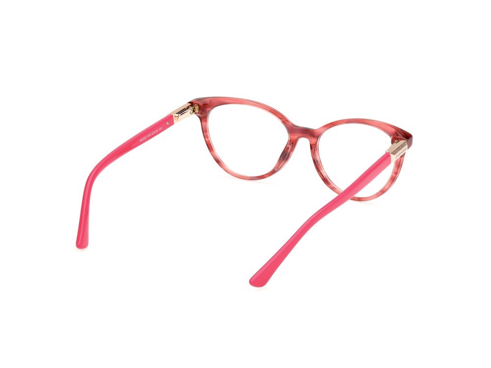 Eyeglasses Skechers SE2247 (072) color rosa scuro lucido shape cat eye 