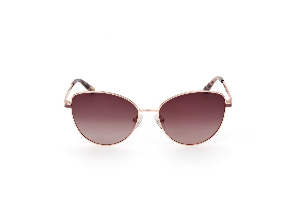 Sonnenbrillen Skechers SE6267 (28H) farbe oro rosè lucido form rund gläser marrone polar.