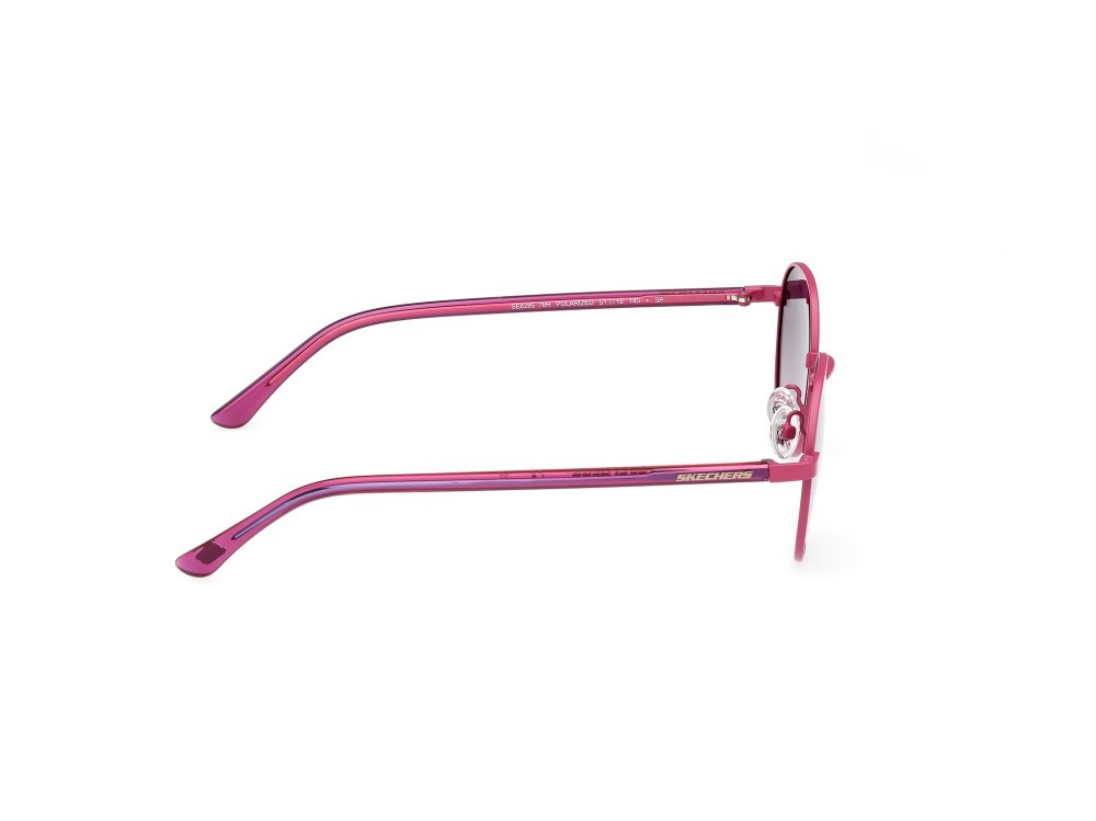 Sonnenbrillen Skechers SE6285 (76H) farbe fucsia chiaro opaco-lucido form rund gläser fumo polar.