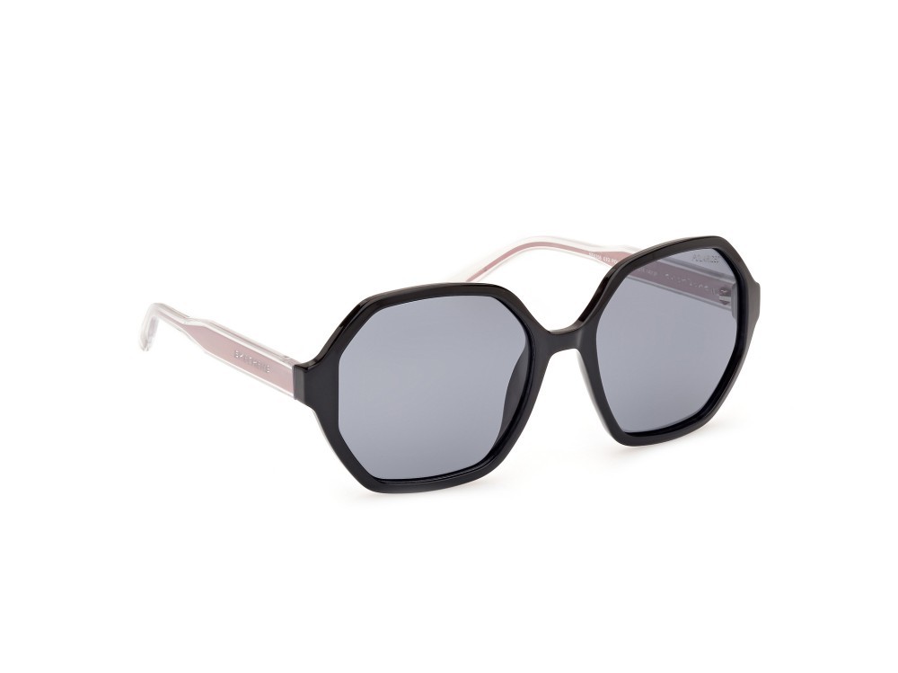 Sonnenbrillen Skechers SE6358 (01D) farbe nero lucido form geometrisch gläser fumo polarizzato