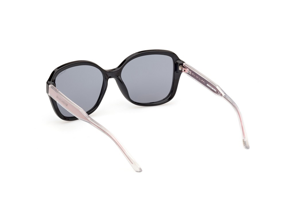 Sonnenbrillen Skechers SE6359 (01D) farbe nero lucido form rechteckig gläser fumo polarizzato