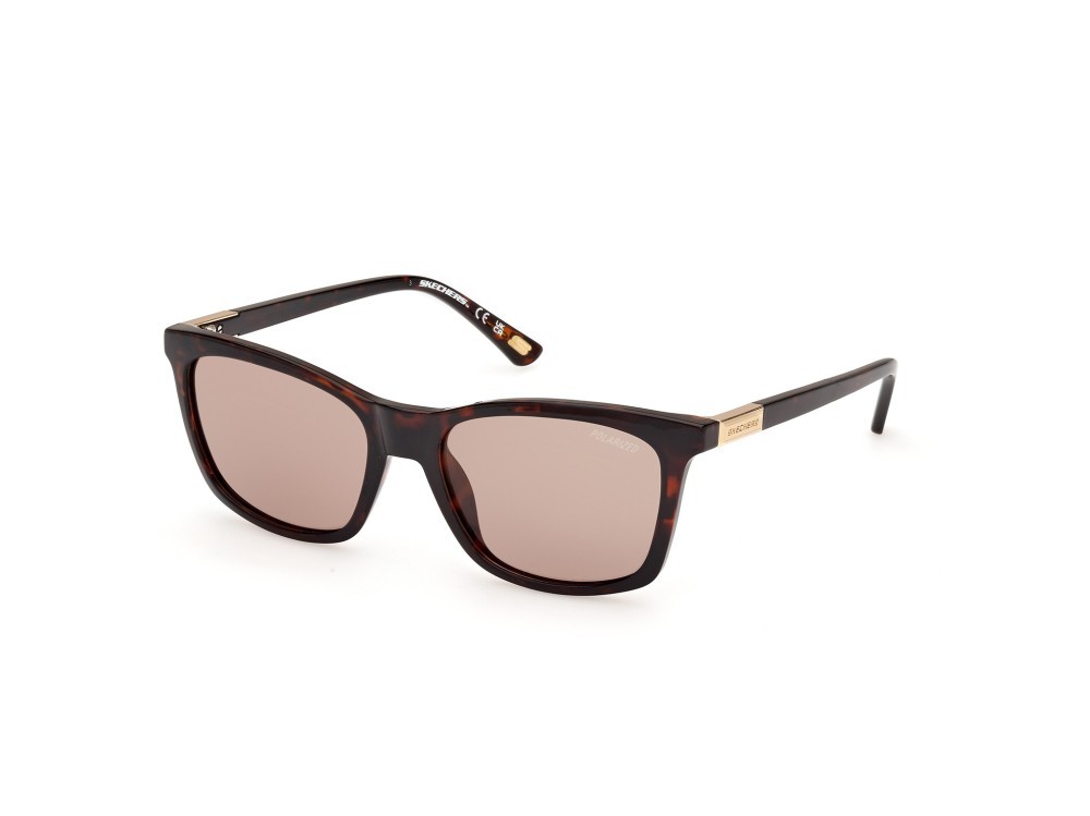 Sonnenbrillen Skechers SE6360 (52H) farbe avana scura form quadratisch gläser marrone polarizzato