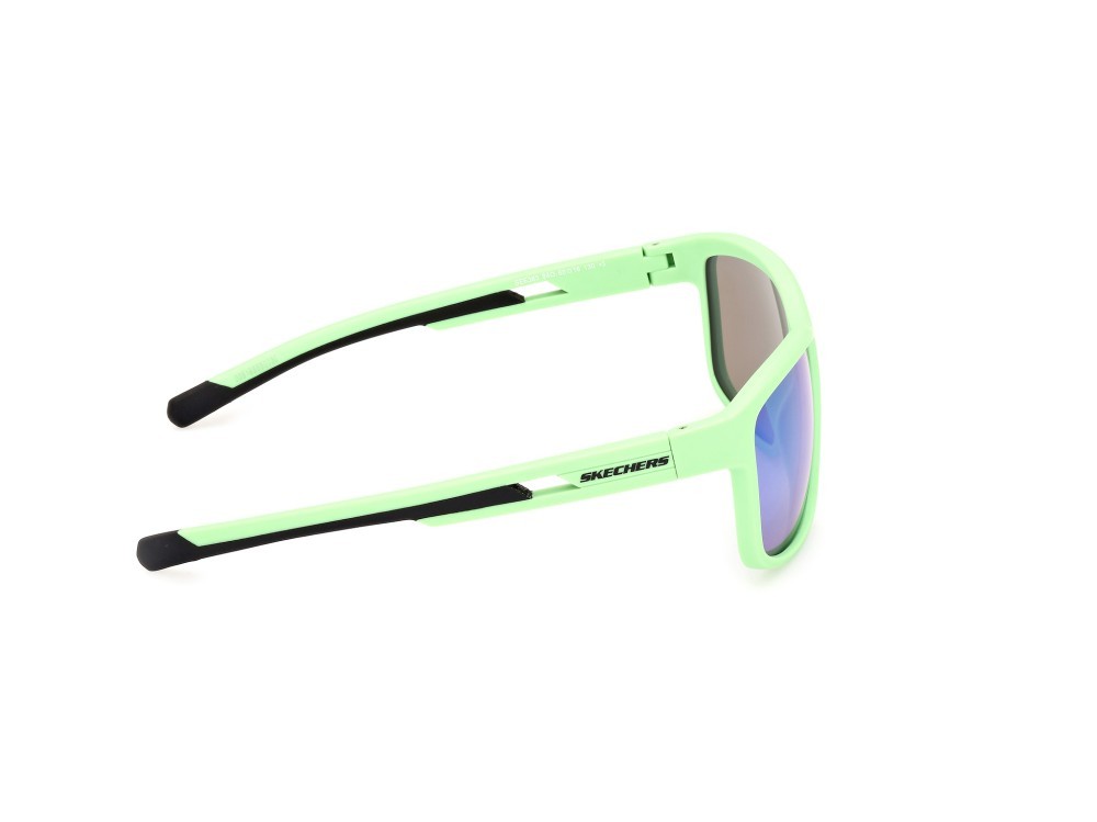 Sonnenbrillen Skechers SE6363 (94Q) farbe verde chiaro opaco form rechteckig gläser verde specchiato