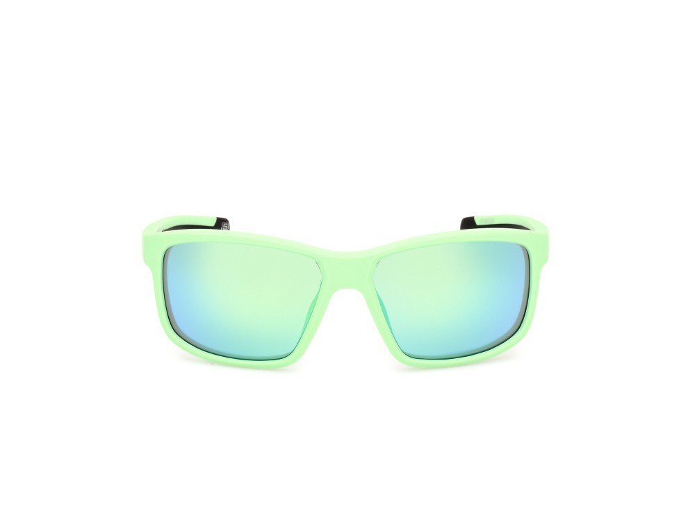 Sonnenbrillen Skechers SE6363 (94Q) farbe verde chiaro opaco form rechteckig gläser verde specchiato