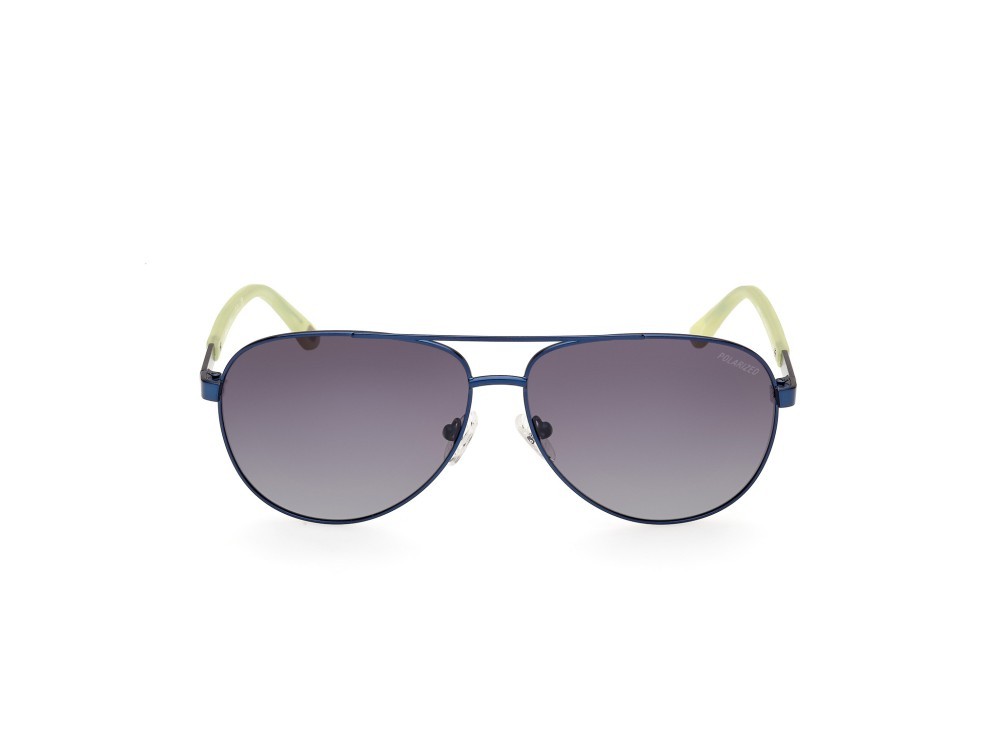 Sonnenbrillen Skechers SE6365 (91D) farbe blu opaco form aviator gläser fumo polar.