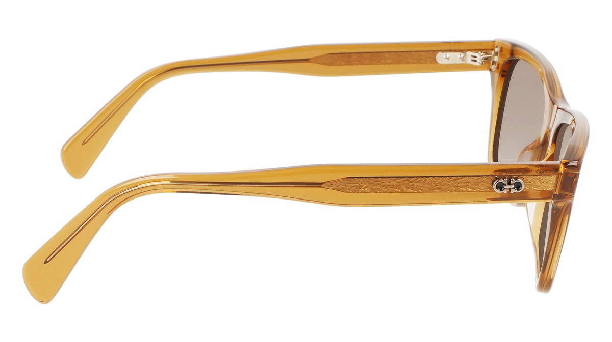 Sonnenbrillen Salvatore Ferragamo SF1039S (261) farbe transparent caramel form rechteckig 