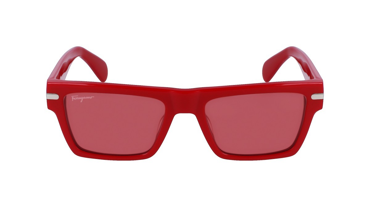 Sonnenbrillen Salvatore Ferragamo SF1086S (600) farbe red form rechteckig gläser solid wine
