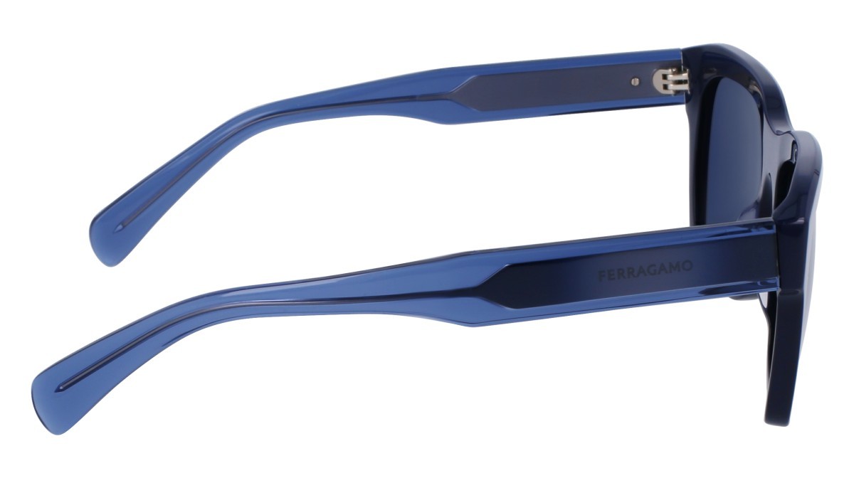 Sonnenbrillen Salvatore Ferragamo SF1087SN (414) farbe blue form rechteckig gläser solid denim