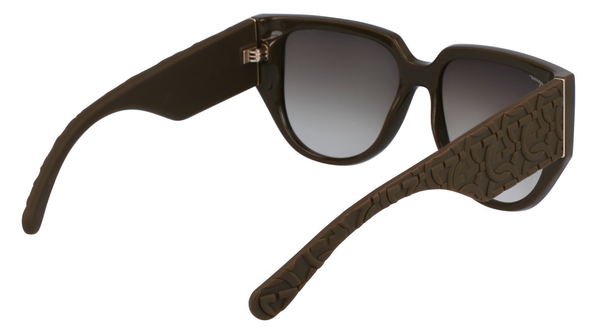 Sonnenbrillen Salvatore Ferragamo SF1088SE (324) farbe dark khaki form pantos gläser gradient khaki