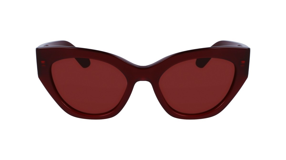 Sonnenbrillen Salvatore Ferragamo SF1107S (653) farbe opaline wine form pantos gläser solid red wine