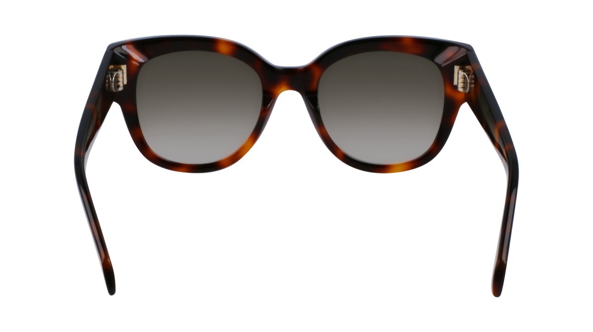 Sonnenbrillen Salvatore Ferragamo SF2007S (240) farbe tortoise form pantos gläser gradient khaki