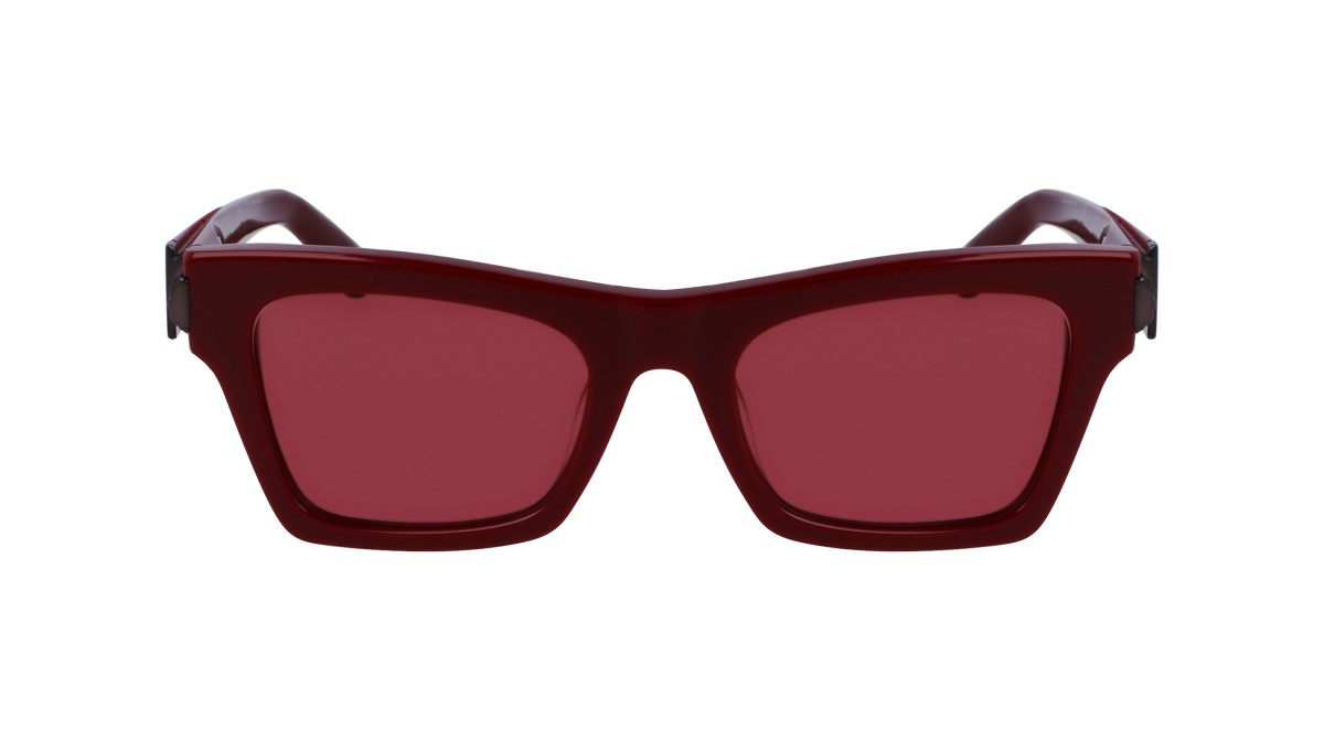 Sonnenbrillen Salvatore Ferragamo SF2013S (606) farbe burgundy form rechteckig gläser solid wine