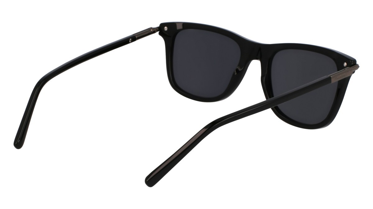 Occhiali da sole Salvatore Ferragamo SF2028S (001) colore black forma rettangolare lenti solid grey