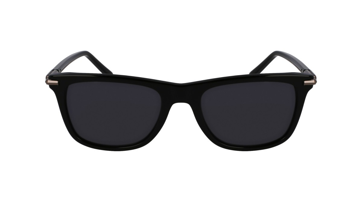 Occhiali da sole Salvatore Ferragamo SF2028S (001) colore black forma rettangolare lenti solid grey