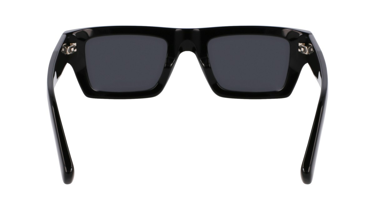 Occhiali da sole Salvatore Ferragamo SF2034S (001) colore black forma rettangolare lenti solid grey