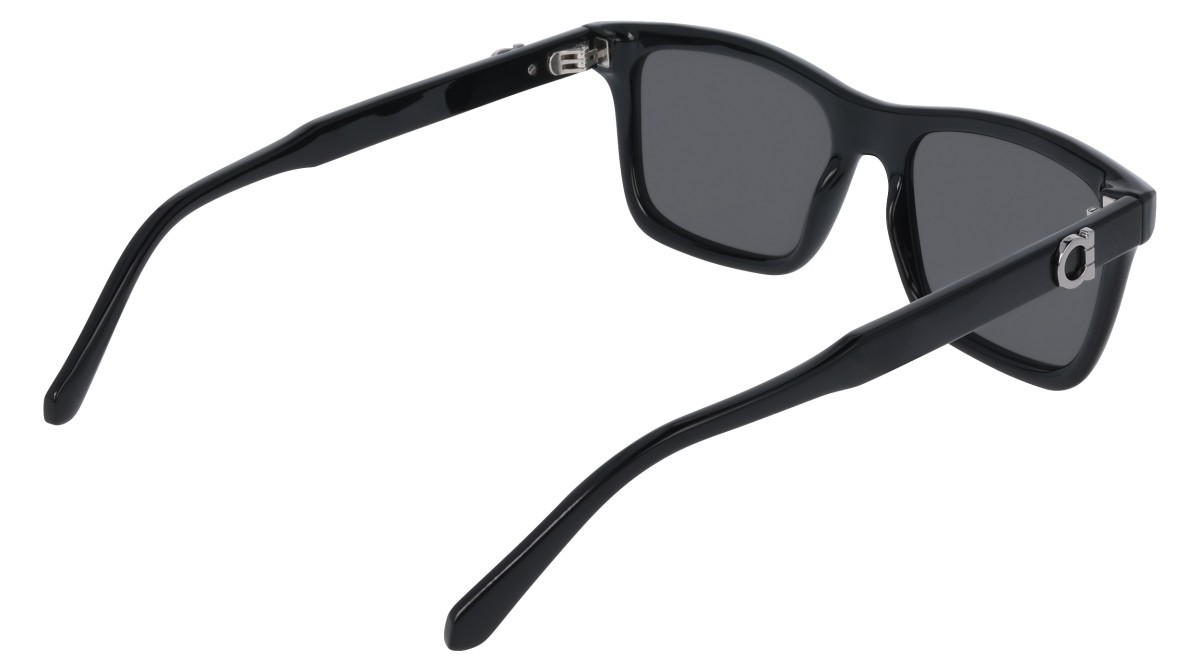 Sunglasses Salvatore Ferragamo SF2060SE (001) color black shape rectangle lenses solid smoke
