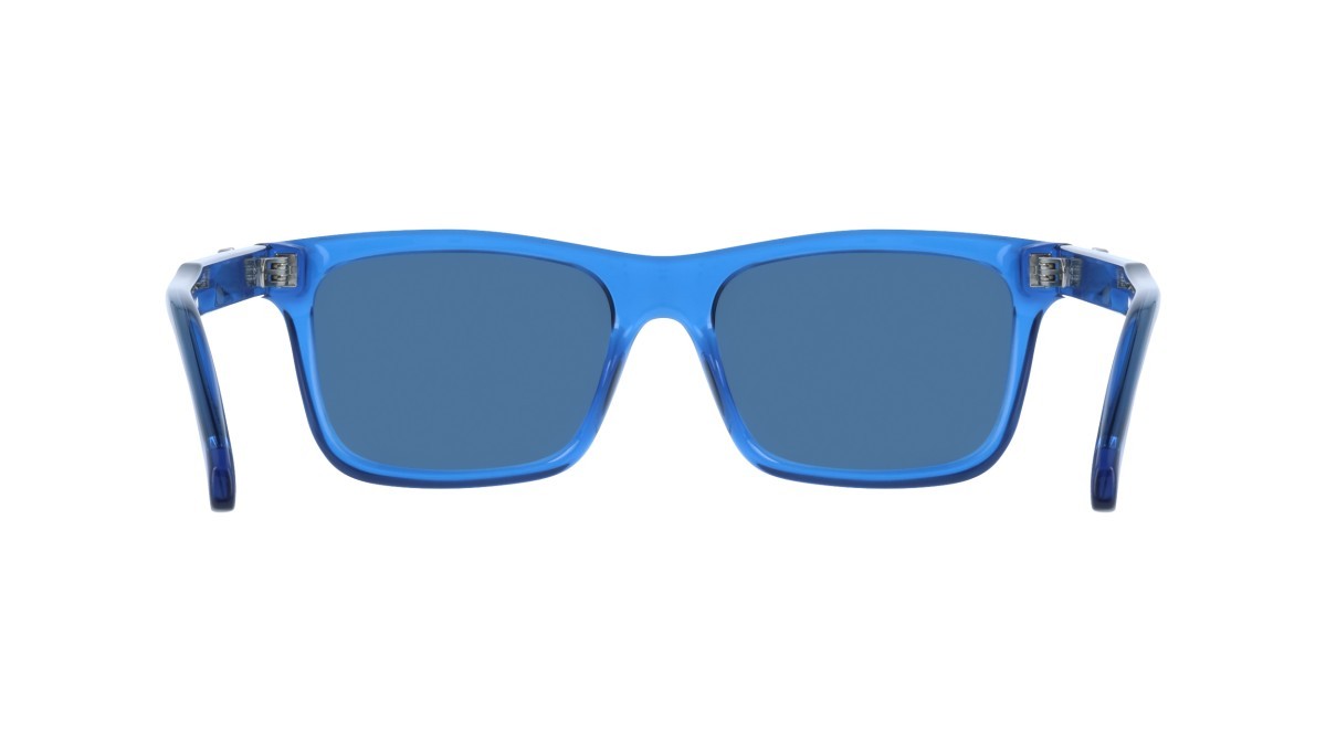 Sunglasses Salvatore Ferragamo SF2060SE (439) color transparent dark blue shape rectangle lenses solid blue