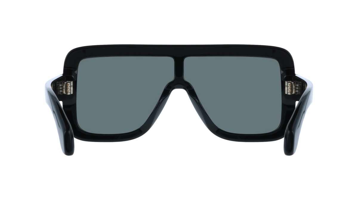 Occhiali da sole Salvatore Ferragamo SF2061SE (001) colore black forma mask lenti solid grey