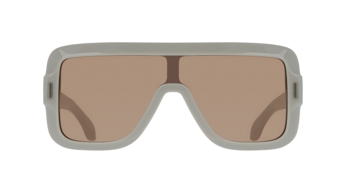 Sunglasses Salvatore Ferragamo SF2061SE (259) color beige shape mask lenses solid brown