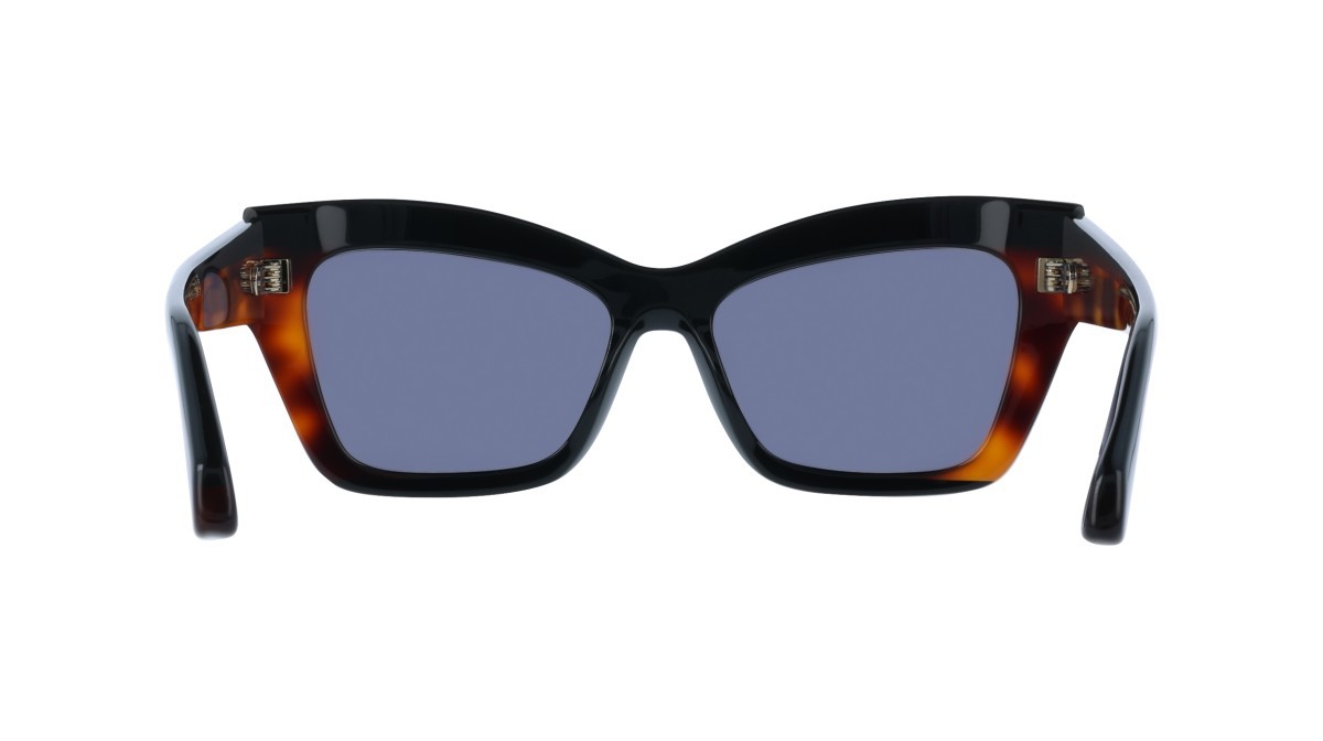 Sunglasses Salvatore Ferragamo SF2065S (006) color black/tortoise shape butterfly lenses solid grey