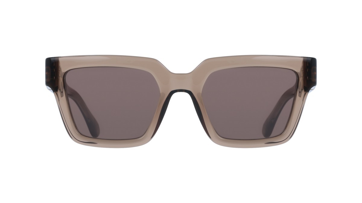Sunglasses Salvatore Ferragamo SF2066S (232) color transparent brown shape square lenses solid brown