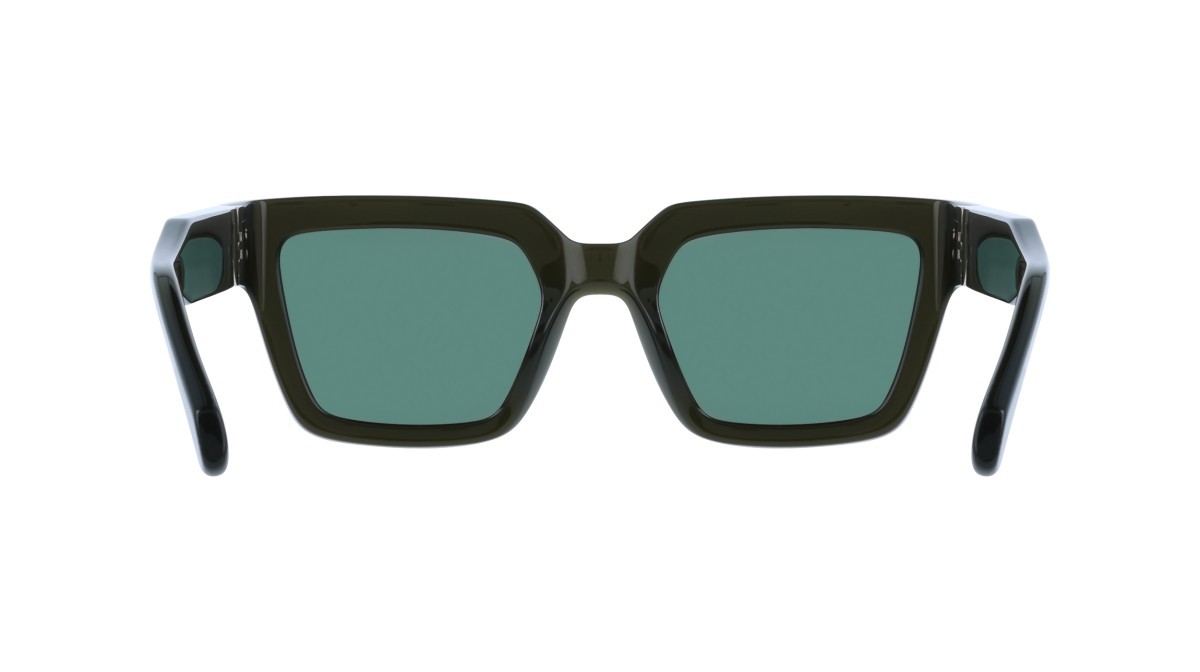 Sunglasses Salvatore Ferragamo SF2066S (302) color transparent dark green shape square lenses solid green