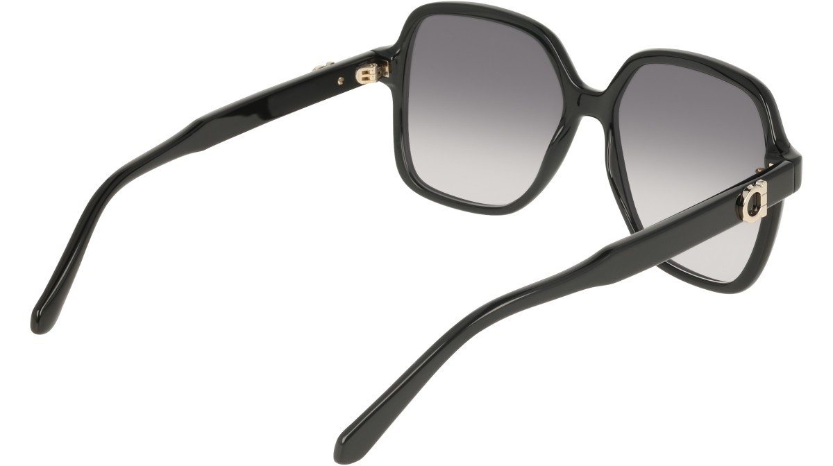 Sunglasses Salvatore Ferragamo SF2069SE (001) color black shape rectangle lenses gradient grey
