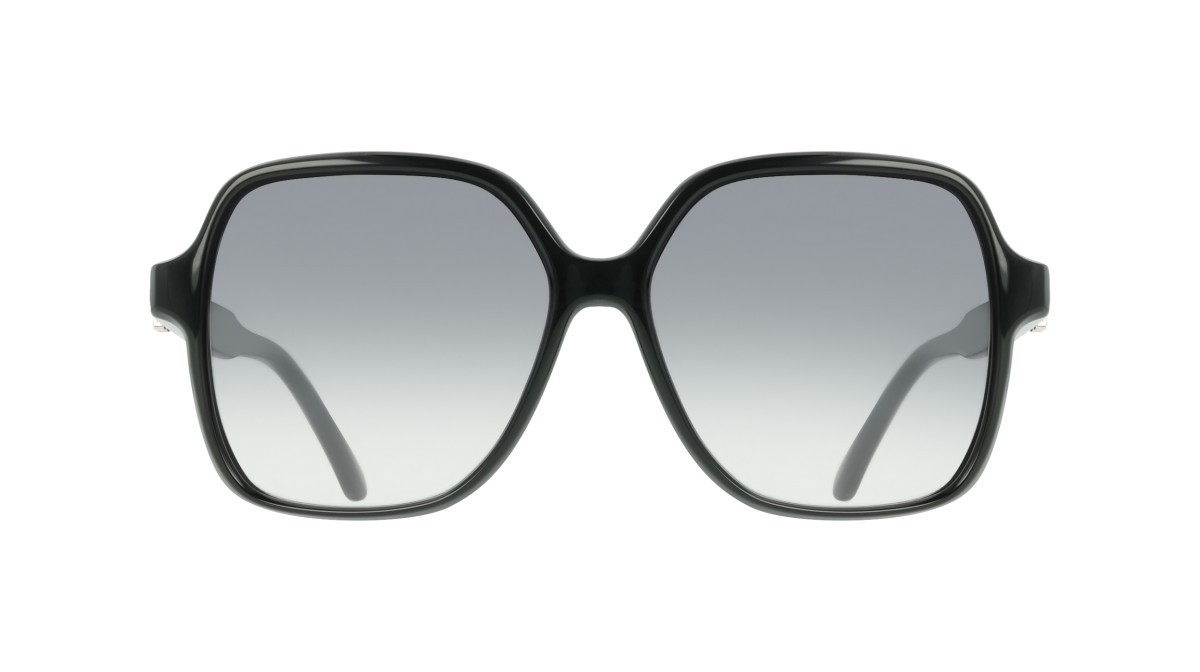 Sunglasses Salvatore Ferragamo SF2069SE (001) color black shape rectangle lenses gradient grey