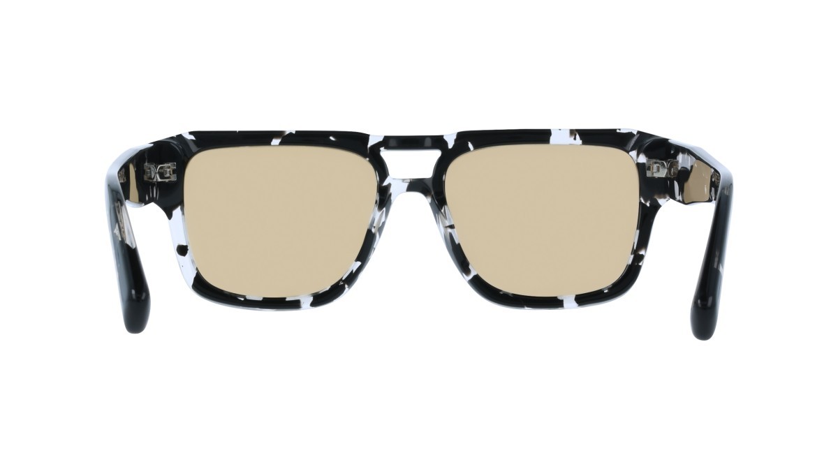 Sunglasses Salvatore Ferragamo SF2070S (010) color black tortoise shape rectangle lenses solid brown