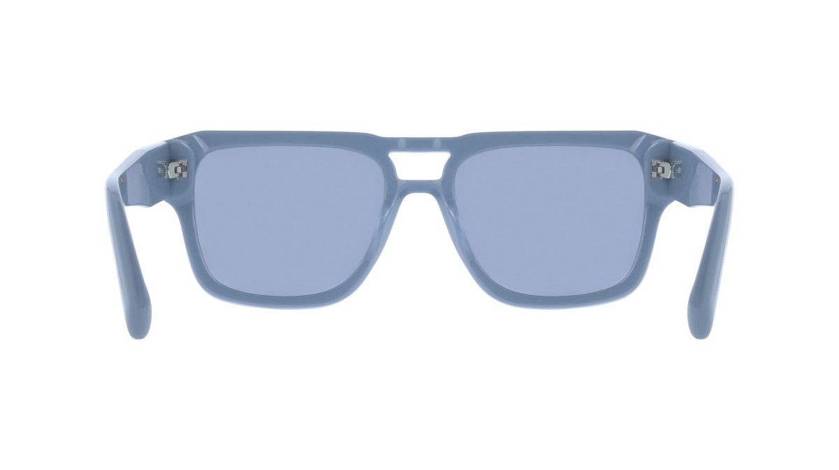 Sunglasses Salvatore Ferragamo SF2070S (452) color azure shape rectangle lenses solid grey