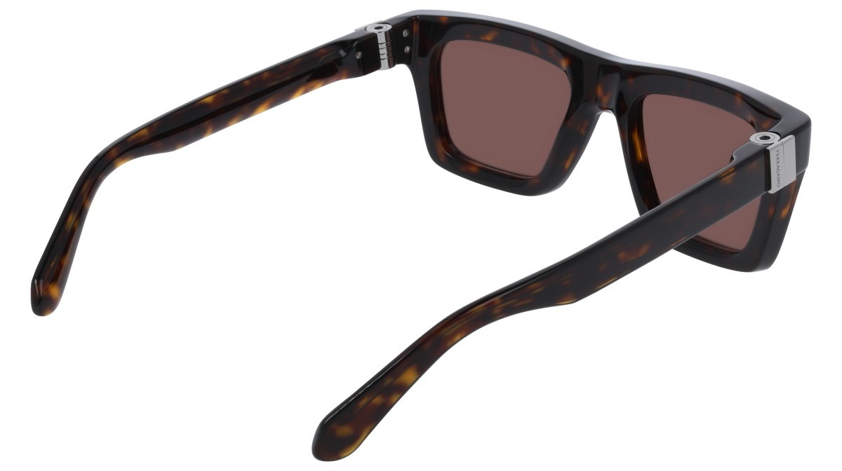 Sunglasses Salvatore Ferragamo SF2071S (242) color dark tortoise shape square lenses solid brown