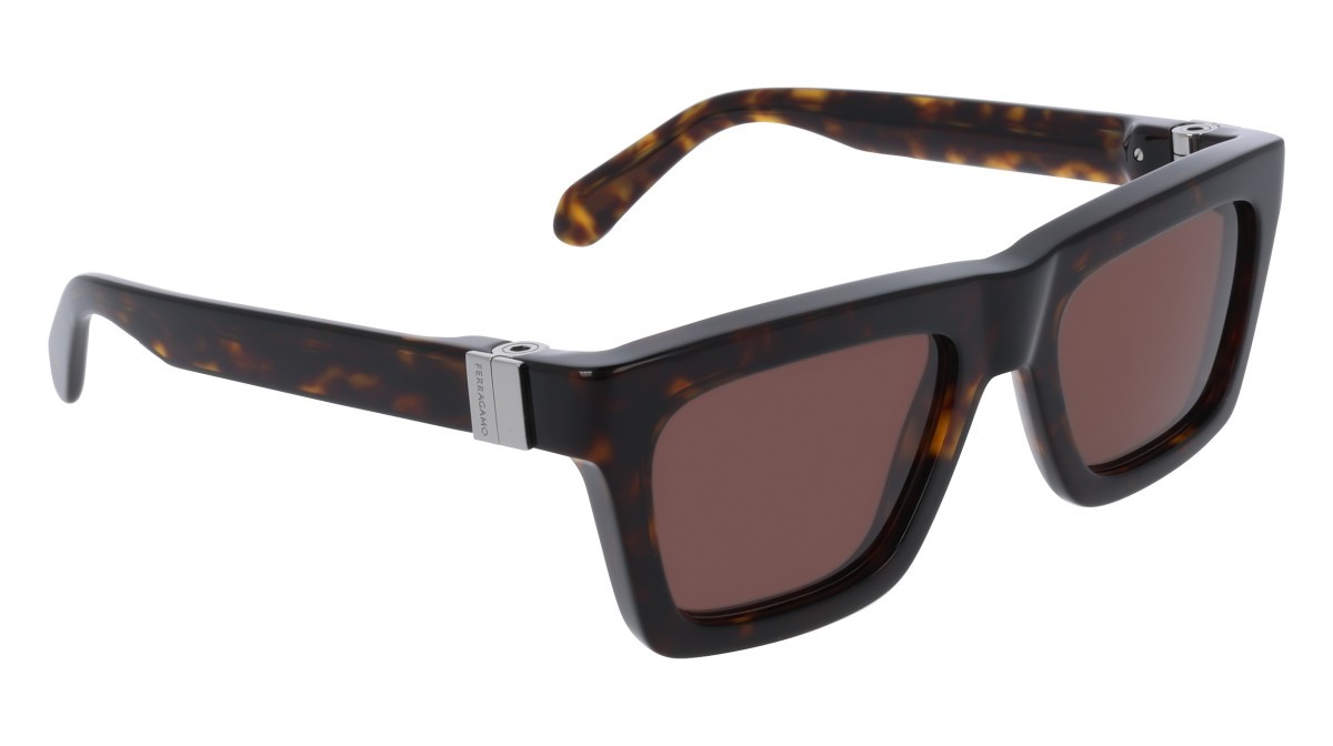 Sunglasses Salvatore Ferragamo SF2071S (242) color dark tortoise shape square lenses solid brown