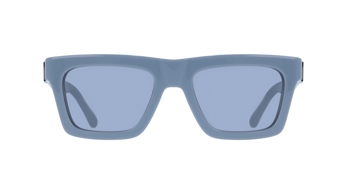 Sunglasses Salvatore Ferragamo SF2071S (452) color azure shape square lenses solid grey