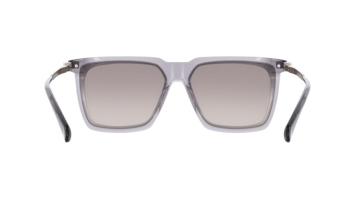 Occhiali da sole Salvatore Ferragamo SF2077SLBI (020) colore transparent grey forma quadrato lenti gradient light grey grey