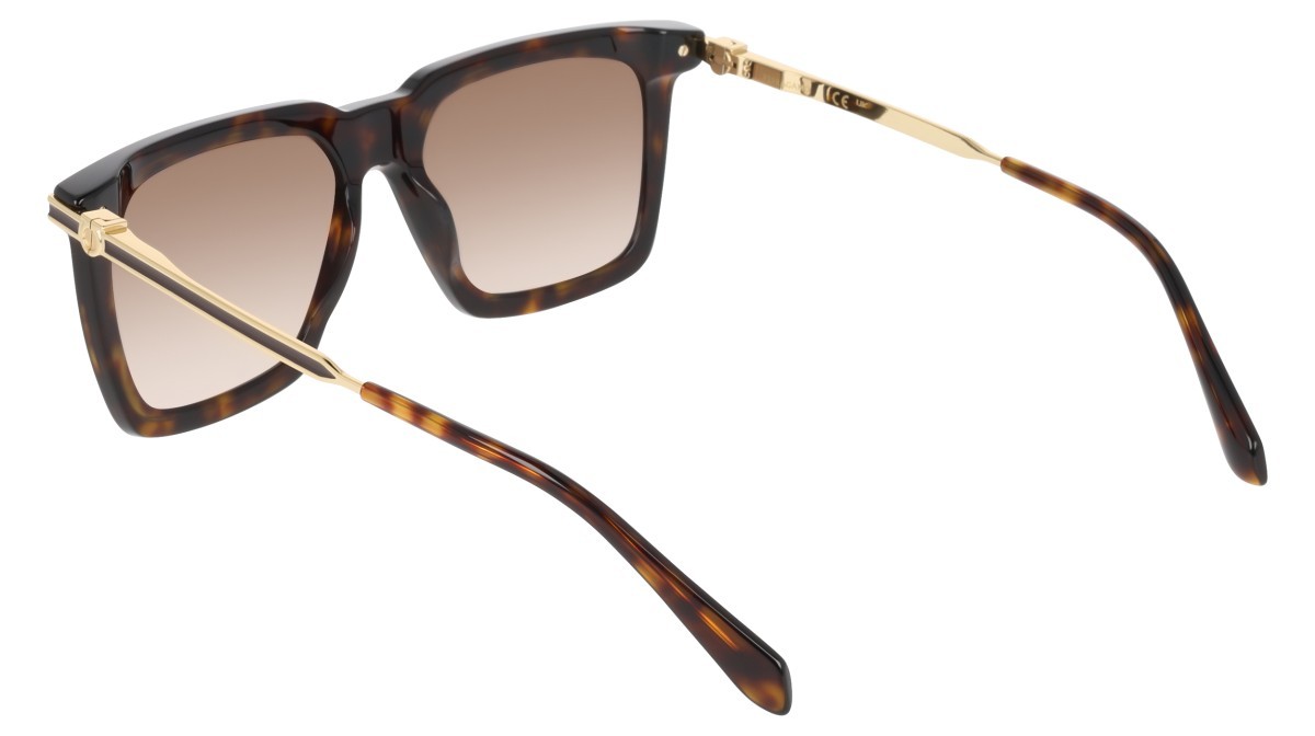 Sunglasses Salvatore Ferragamo SF2077SLBI (242) color dark tortoise shape square lenses gradient brown