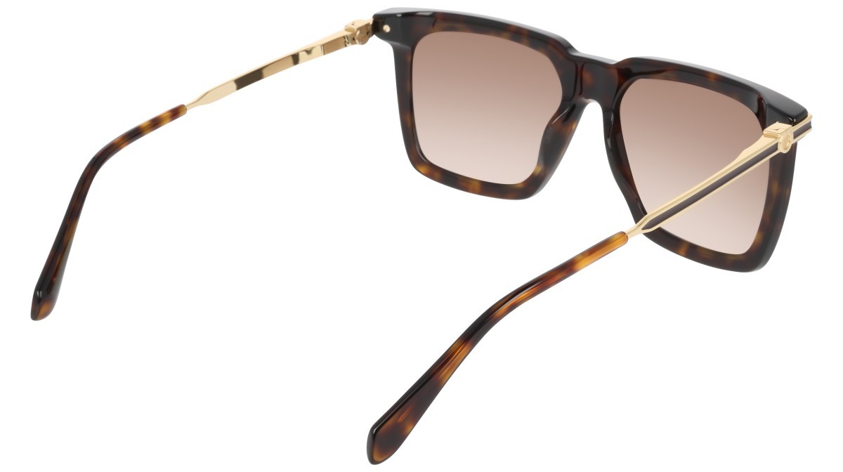 Sunglasses Salvatore Ferragamo SF2077SLBI (242) color dark tortoise shape square lenses gradient brown
