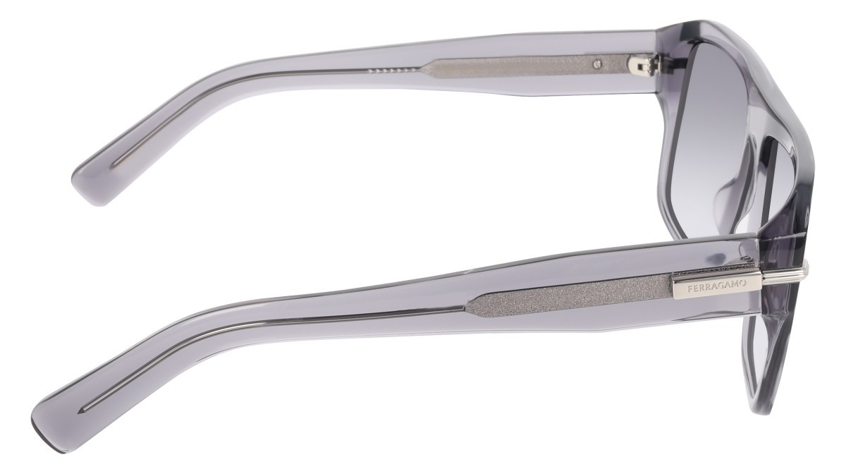 Sunglasses Salvatore Ferragamo SF2078SLBI (020) color transparent grey shape square lenses gradient grey