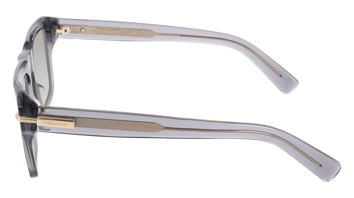 Sunglasses Salvatore Ferragamo SF2079SLBI (003) color black/orange shape square lenses solid ochre