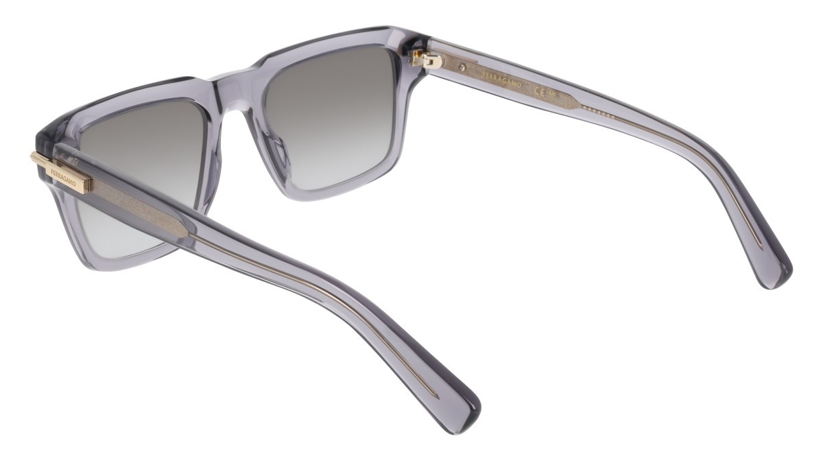 Sunglasses Salvatore Ferragamo SF2079SLBI (003) color black/orange shape square lenses solid ochre