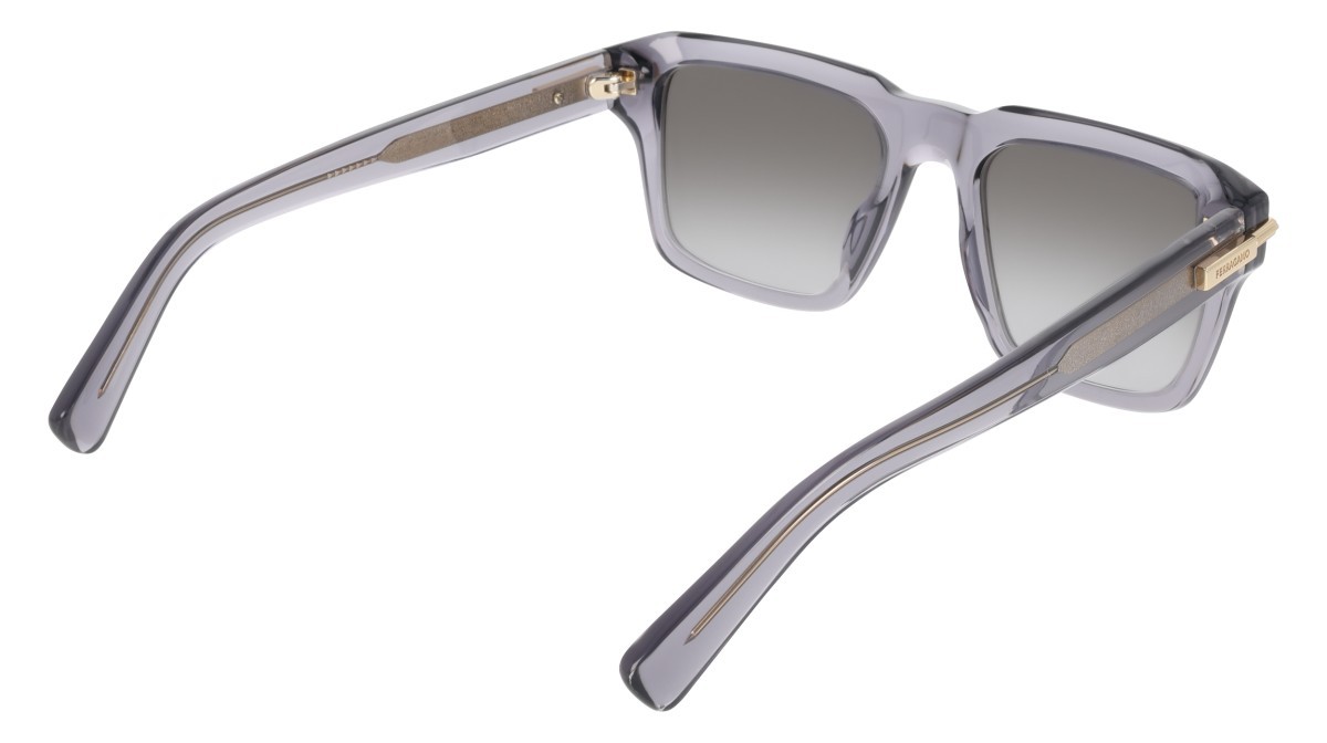Sunglasses Salvatore Ferragamo SF2079SLBI (003) color black/orange shape square lenses solid ochre