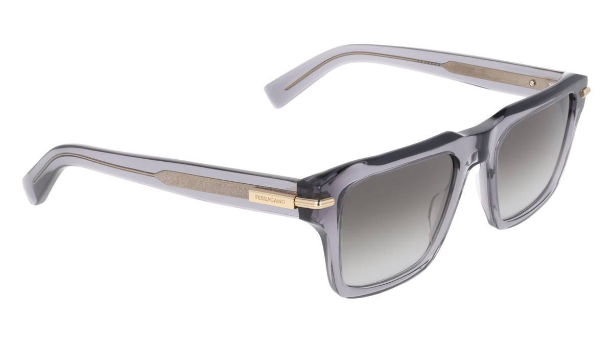Sunglasses Salvatore Ferragamo SF2079SLBI (003) color black/orange shape square lenses solid ochre