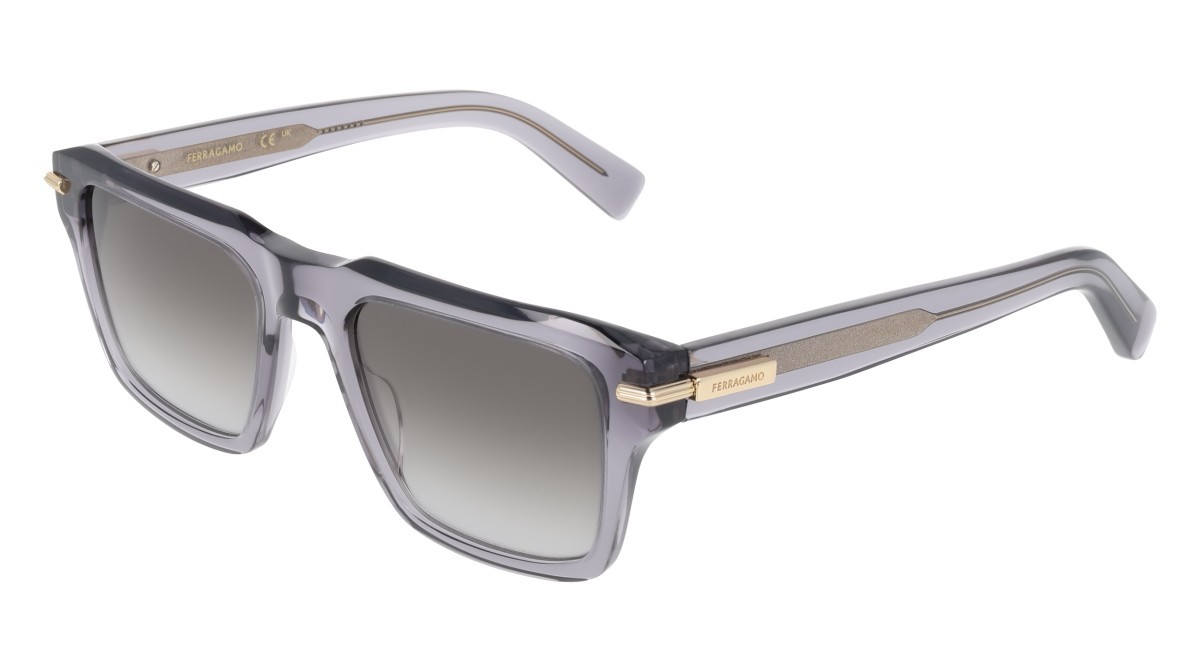 Sunglasses Salvatore Ferragamo SF2079SLBI (003) color black/orange shape square lenses solid ochre