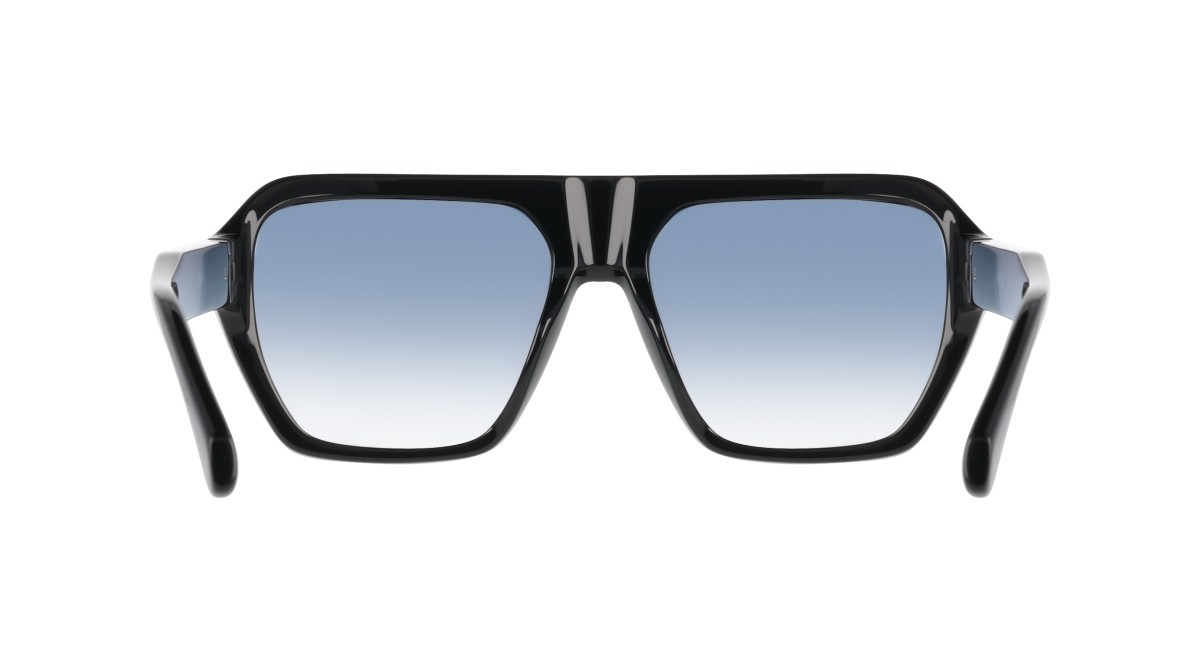 Sunglasses Salvatore Ferragamo SF2080SLBI (001) color black/gradient blue shape square lenses gradient blue
