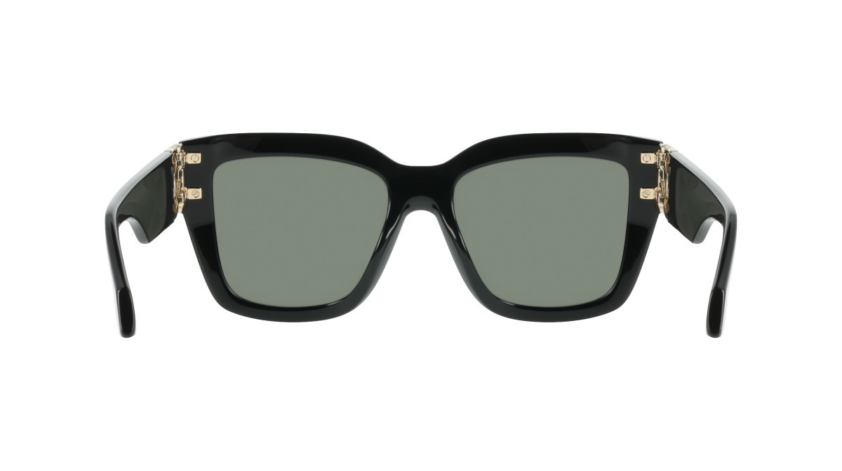 Sunglasses Salvatore Ferragamo SF2083SE (001) color black shape rectangle lenses solid grey