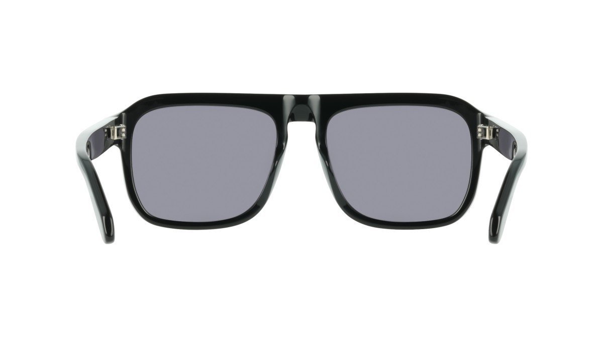 Sunglasses Salvatore Ferragamo SF2087S (001) color black shape rectangle lenses solid grey