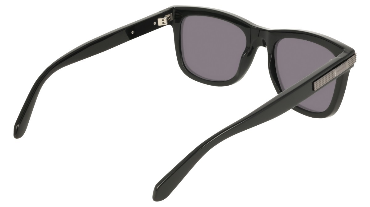 Occhiali da sole Salvatore Ferragamo SF2088S (001) colore black forma rettangolare lenti solid grey
