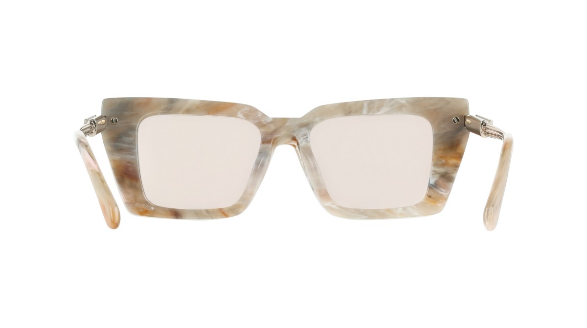 Sunglasses Salvatore Ferragamo SF2089S (026) color marble shape rectangle lenses solid nude