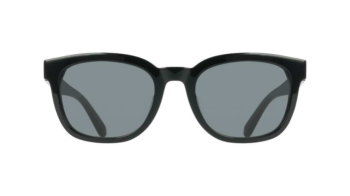 Sunglasses Salvatore Ferragamo SF2107S (001) color black shape rectangle lenses solid grey