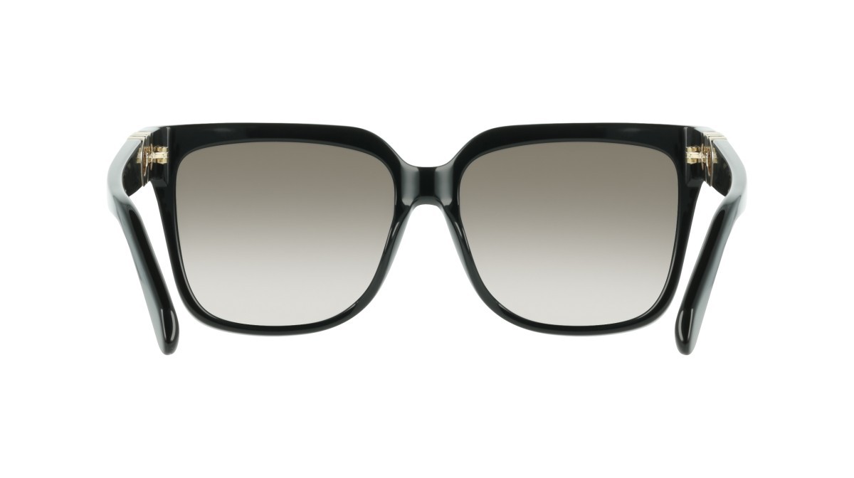 Sunglasses Salvatore Ferragamo SF2109S (001) color black shape rectangle lenses gradient grey